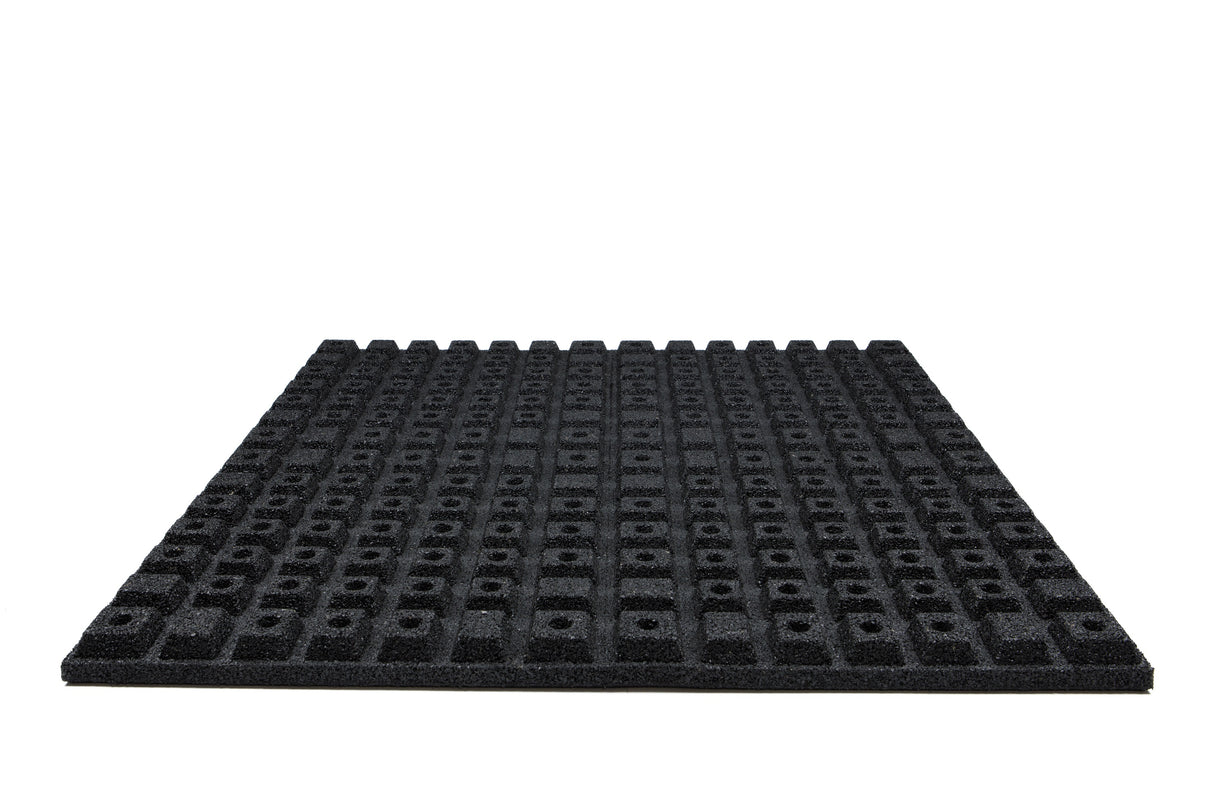 Bodenschutzmatte Antishock 43 mm - Schwarz - 1000 x 1000 mm - Bodenschutzmatten Antishock