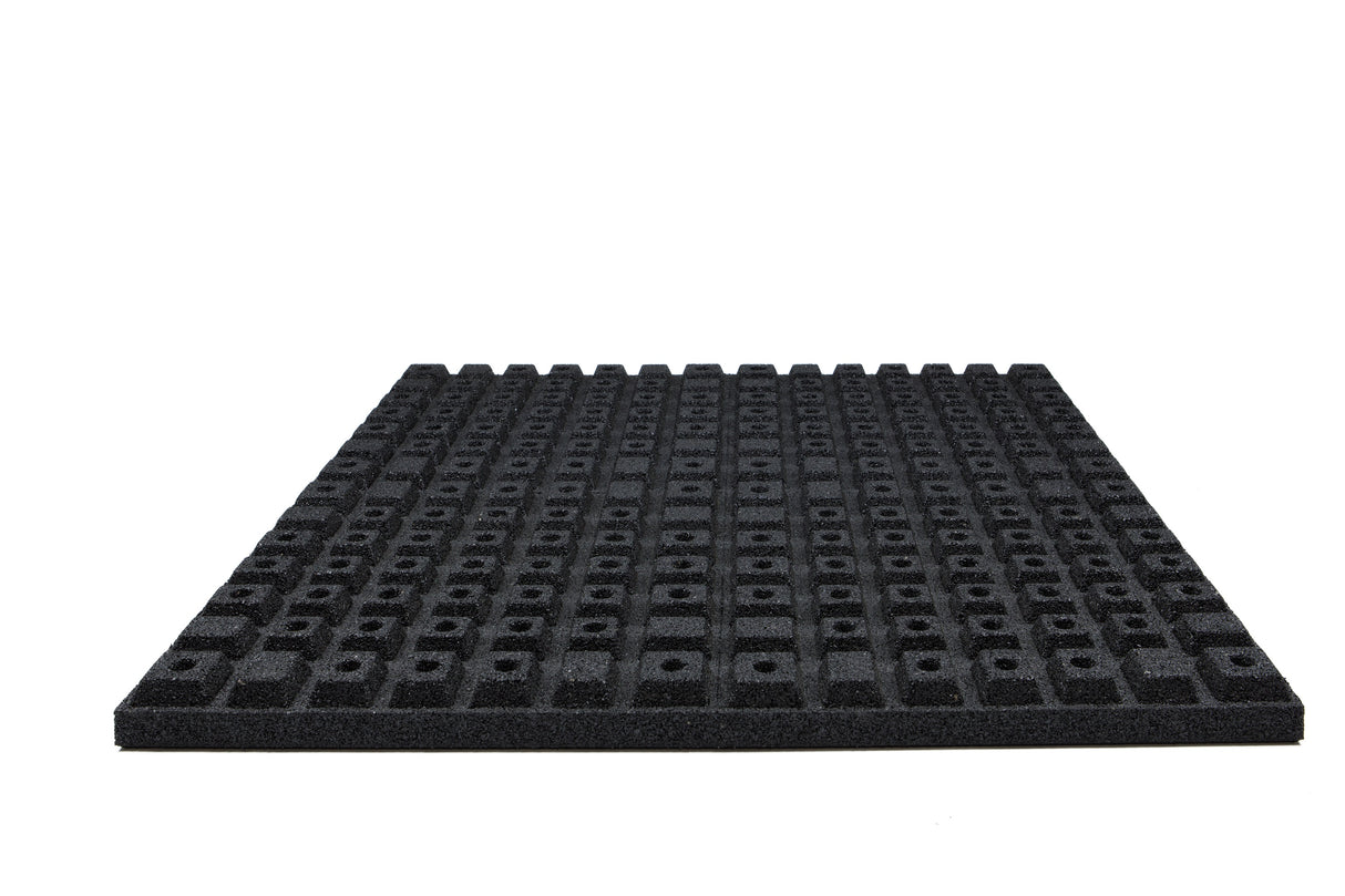 Bodenschutzmatte Antishock 50 mm - Schwarz - 1000 x 1000 mm - Bodenschutzmatten Antishock