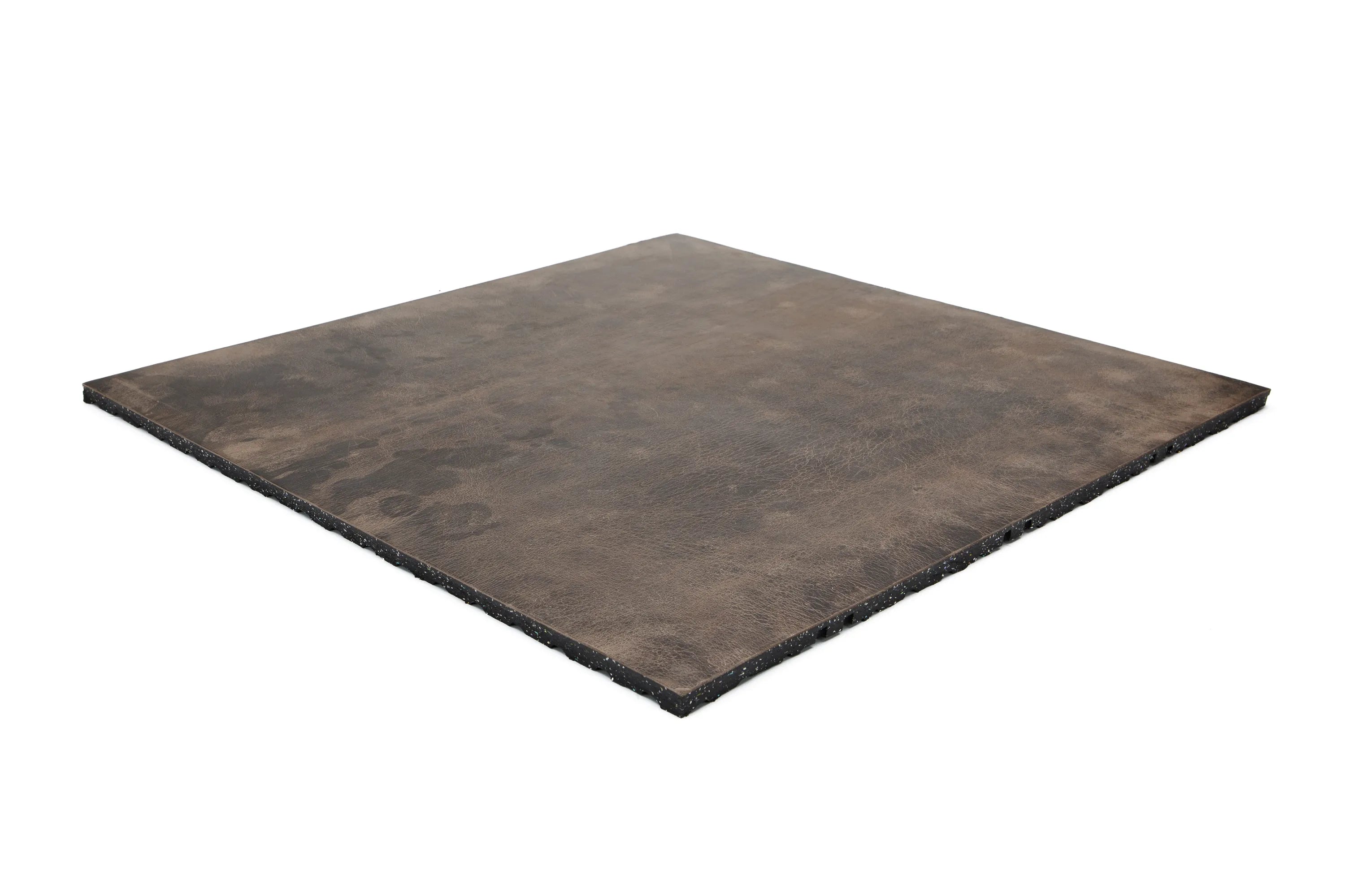 Gym Bodenplatte Connect 20 mm 'Leather' - Echtleder - 1000 x 1000 mm | ELVAFLOOR®