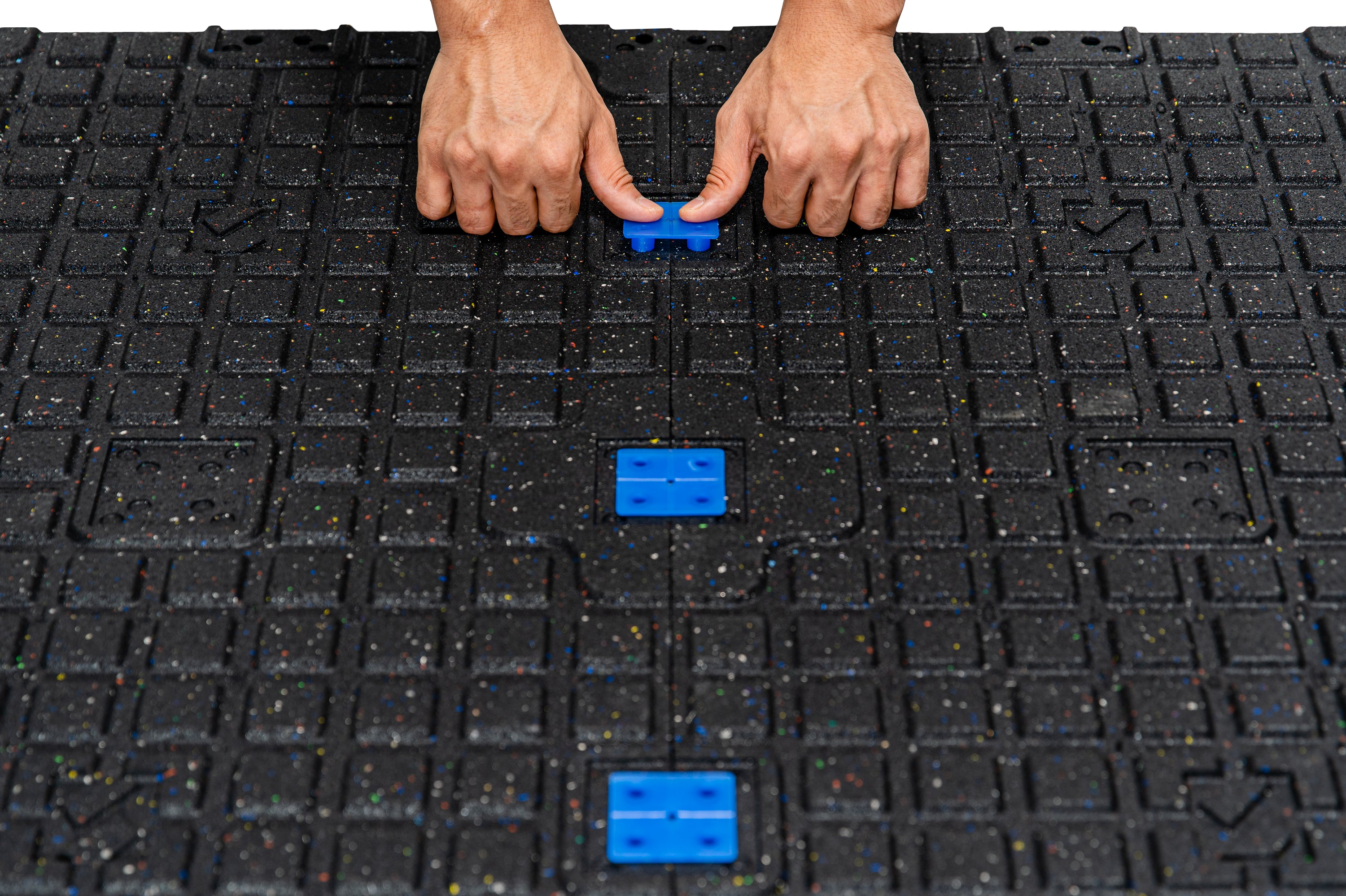 Bodenschutzmatte Connect 'Deep Black' 20 mm - 1000 x 1000 mm - Bodenschutzmatten mit Connect - System