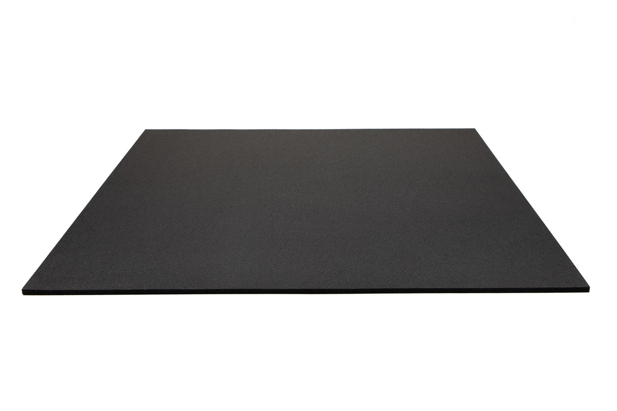 Bodenschutzmatte Premium 10 mm gerade Kante - Schwarz - 1000 x 1000 mm - Bodenschutzmatten Premium