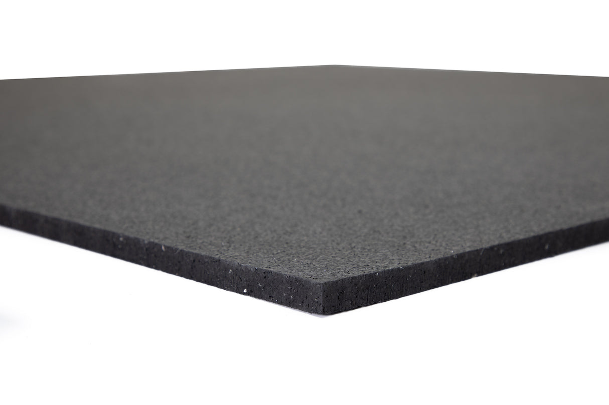 Bodenschutzmatte Premium 10 mm gerade Kante - Schwarz - 1000 x 1000 mm - Bodenschutzmatten Premium