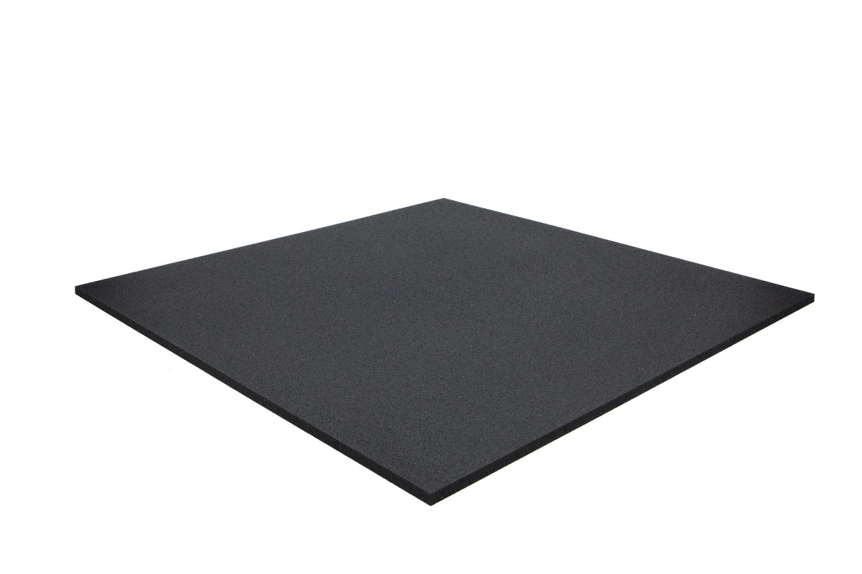 Bodenschutzmatte Premium 15 mm gerade Kante - Schwarz - 1000 x 1000 mm - Bodenschutzmatten Premium