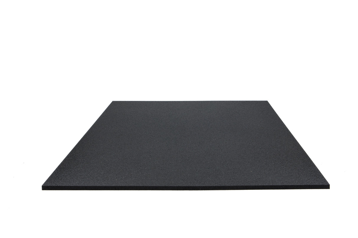 Bodenschutzmatte Premium 15 mm gerade Kante - Schwarz - 1000 x 1000 mm - Bodenschutzmatten Premium