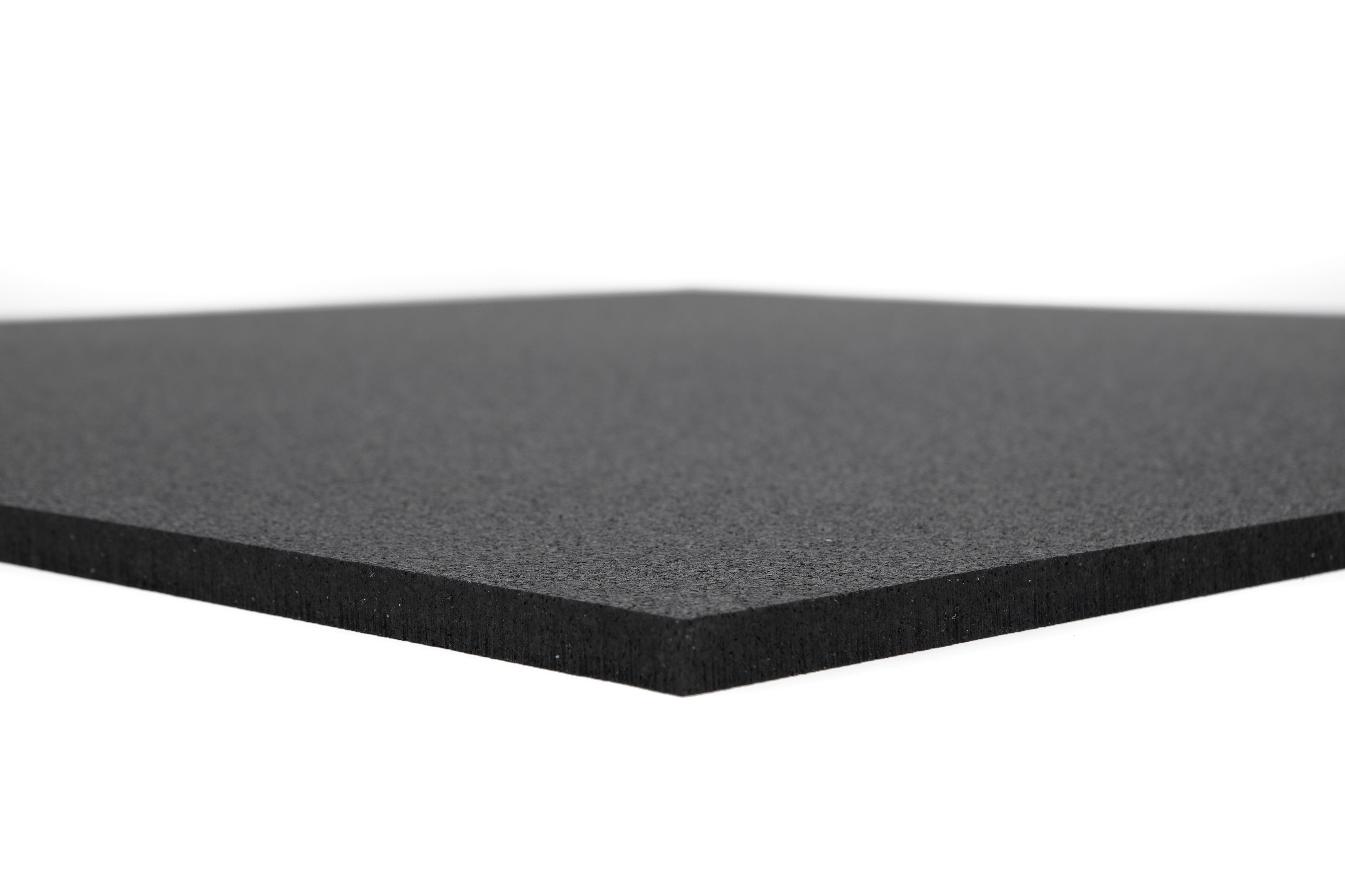 Bodenschutzmatte Premium 15 mm gerade Kante - Schwarz - 1000 x 1000 mm - Bodenschutzmatten Premium