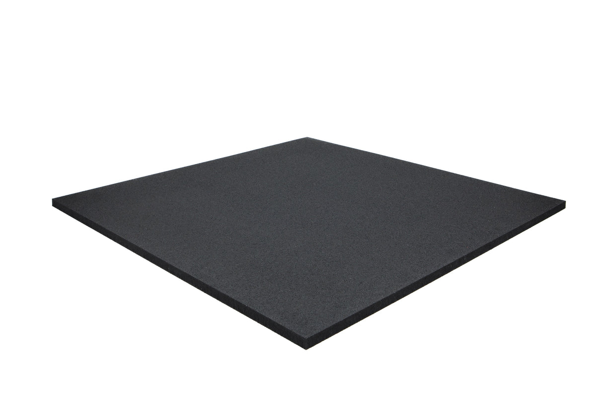 Bodenschutzmatte Premium 20 mm gerade Kante - Schwarz - 1000 x 1000 mm - Bodenschutzmatten Premium