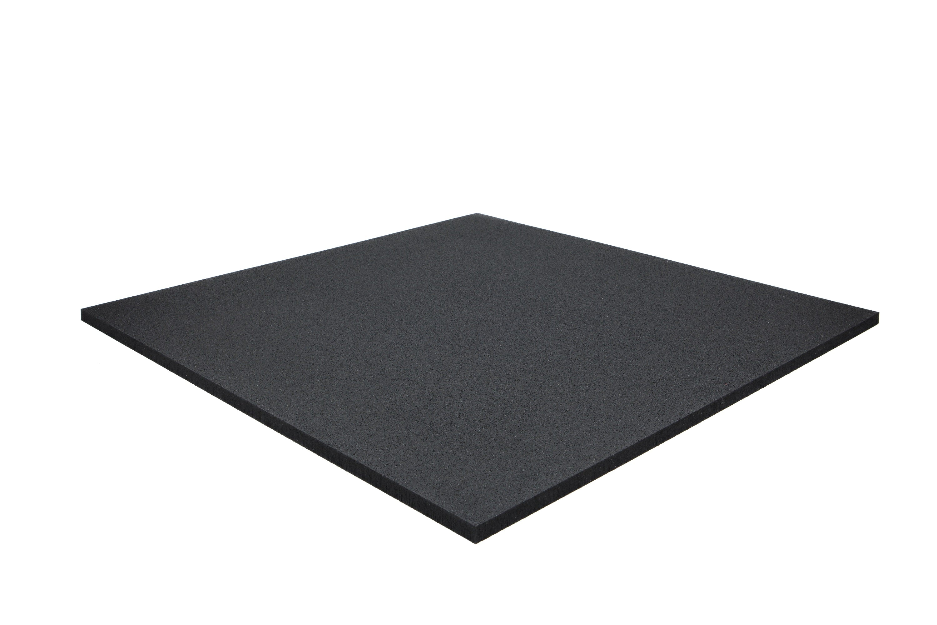Bodenschutzmatte Premium 20 mm gerade Kante - Schwarz - 1000 x 1000 mm - Bodenschutzmatten Premium