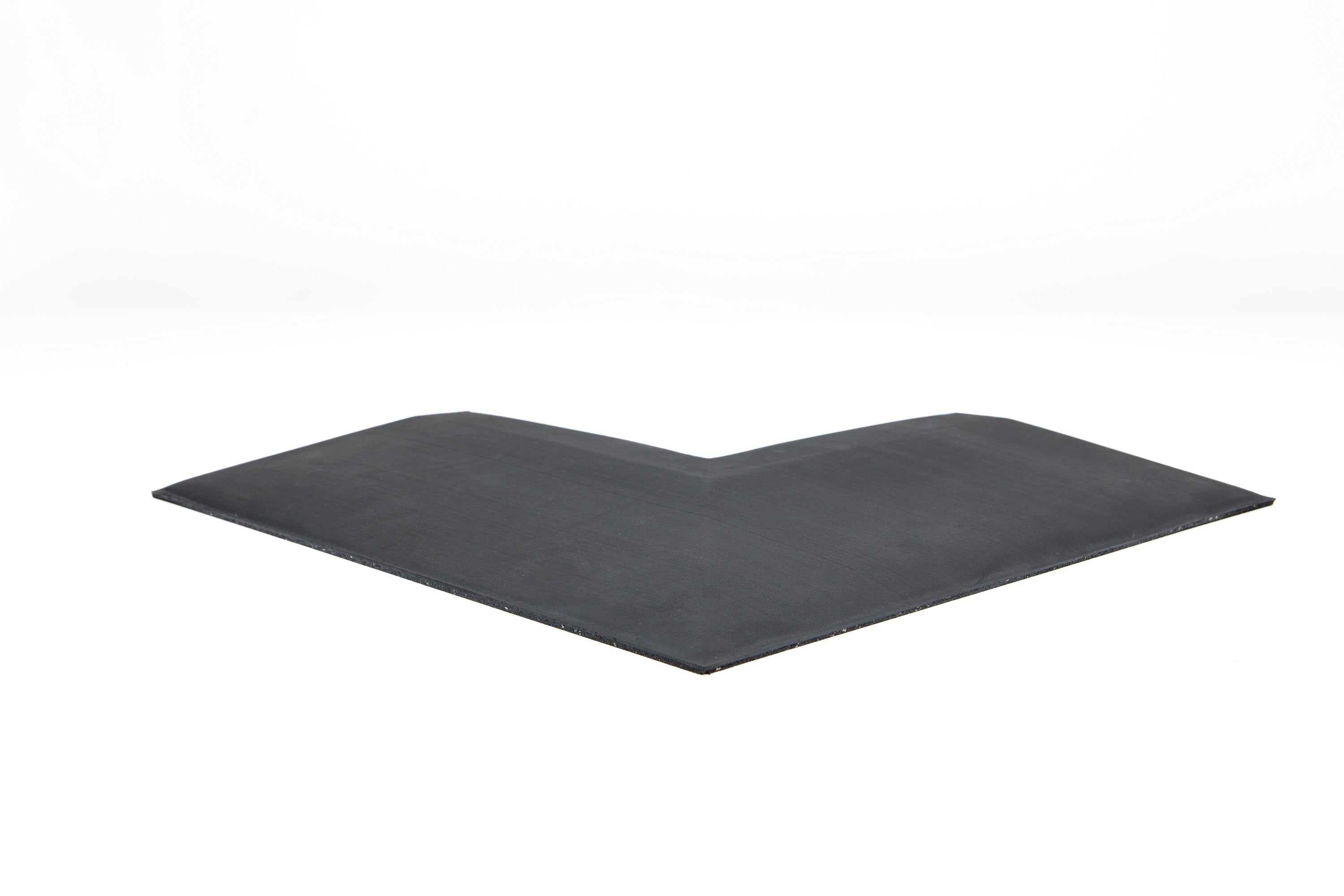 Eckelement abgeschrägt für Bodenschutzmatte Connect 30 mm - Deep Black - Eckelement