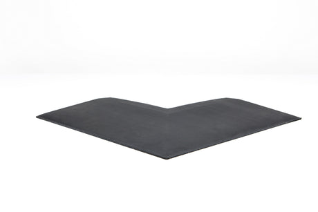 Eckelement abgeschrägt für Bodenschutzmatte Connect 30 mm - Deep Black - Eckelement