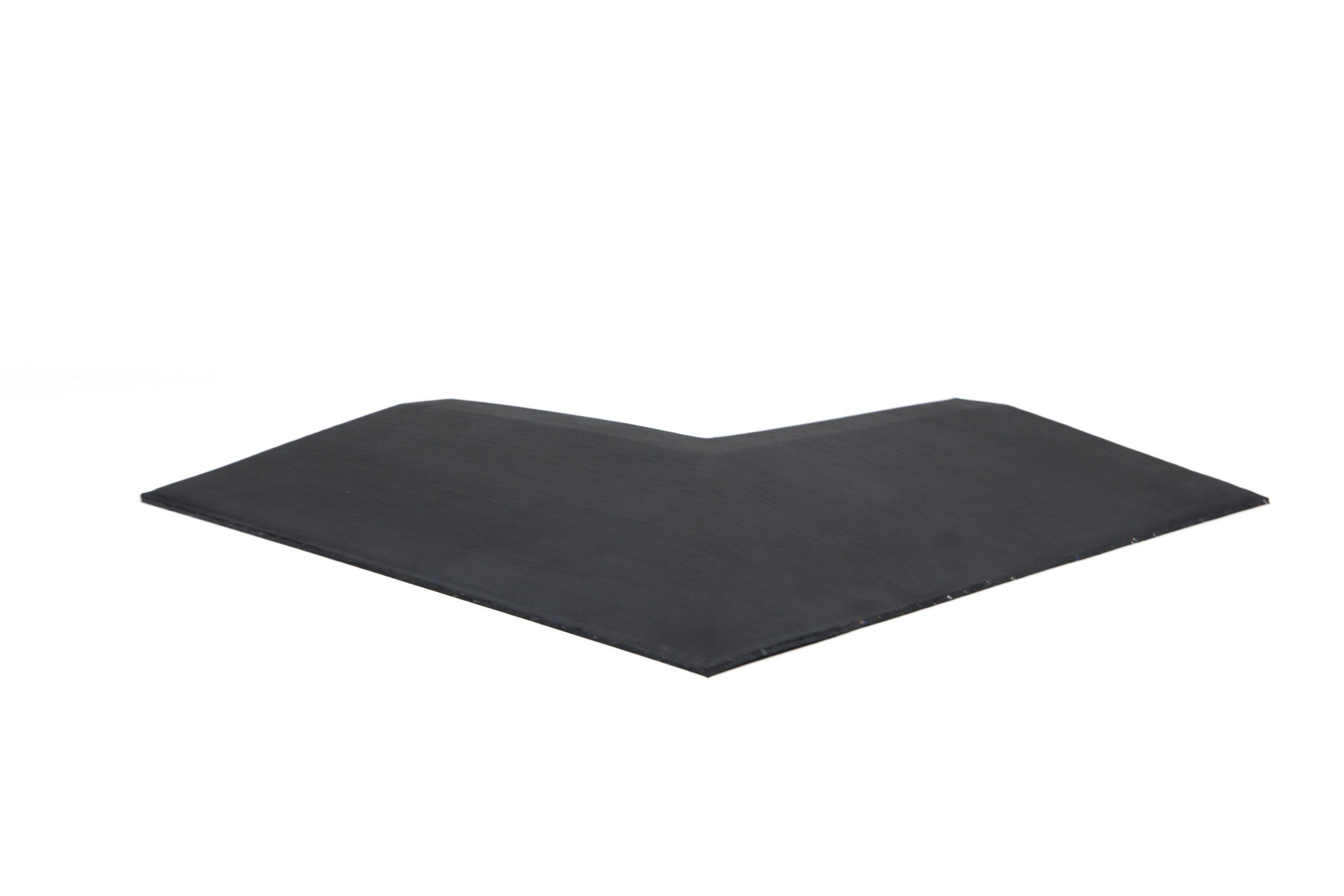 Eckelement abgeschrägt für Bodenschutzmatte Connect 40 mm - Deep Black - Eckelement