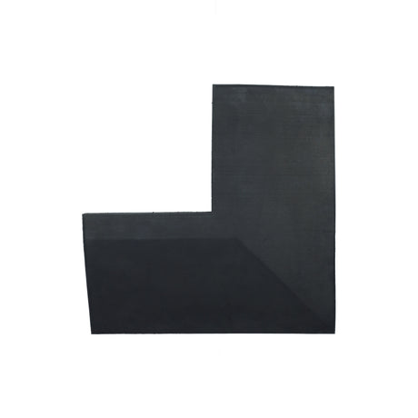 Eckelement abgeschrägt für Bodenschutzmatte Connect 40 mm - Deep Black - Eckelement