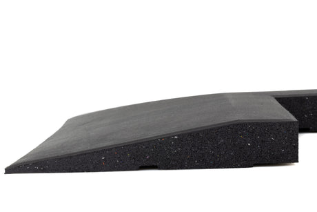 Eckelement abgeschrägt für Bodenschutzmatte Connect 40 mm - Deep Black - Eckelement