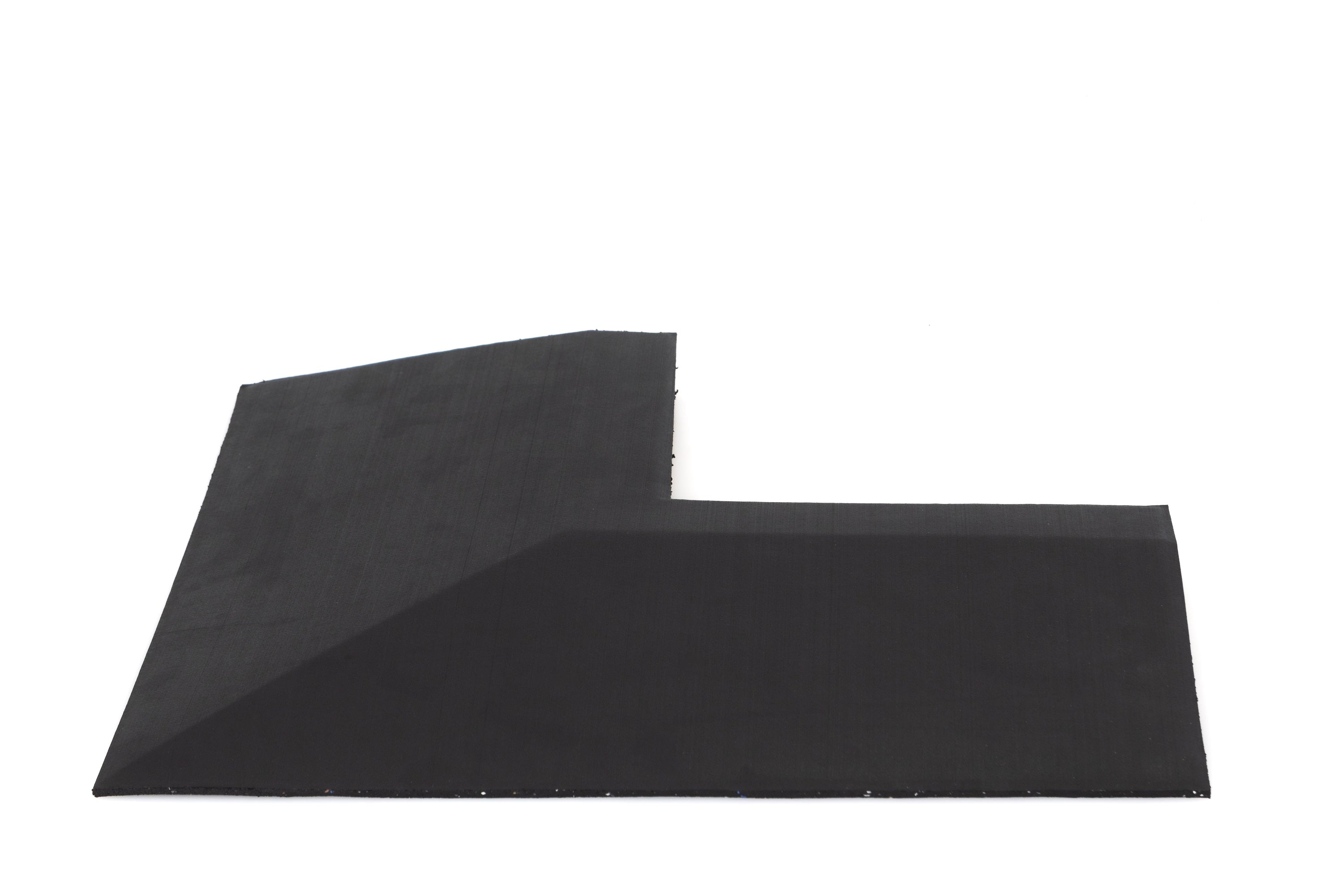Eckelement abgeschrägt für Bodenschutzmatte Connect 40 mm - Deep Black - Eckelement