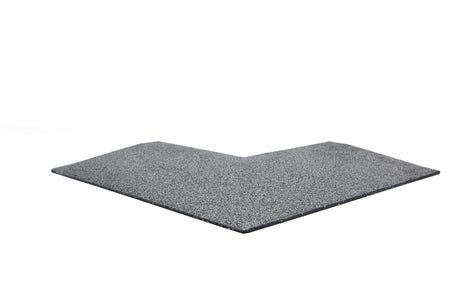 Eckelement abgeschrägt für Bodenschutzmatte Connect 'Seventy' 30 mm - Stone - Eckelement