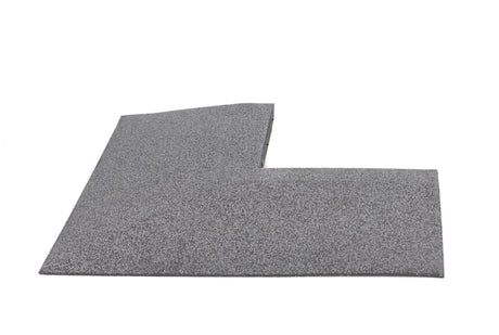 Eckelement abgeschrägt für Bodenschutzmatte Connect 'Seventy' 30 mm - Stone - Eckelement