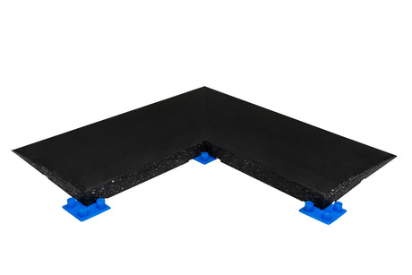 Eckelement abgeschrägt für Bodenschutzmatte Connect 'Seventy' 30 mm - Stone - Eckelement
