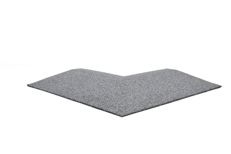 Eckelement abgeschrägt für Bodenschutzmatte Connect 'Seventy' 40 mm - Stone - Eckelement