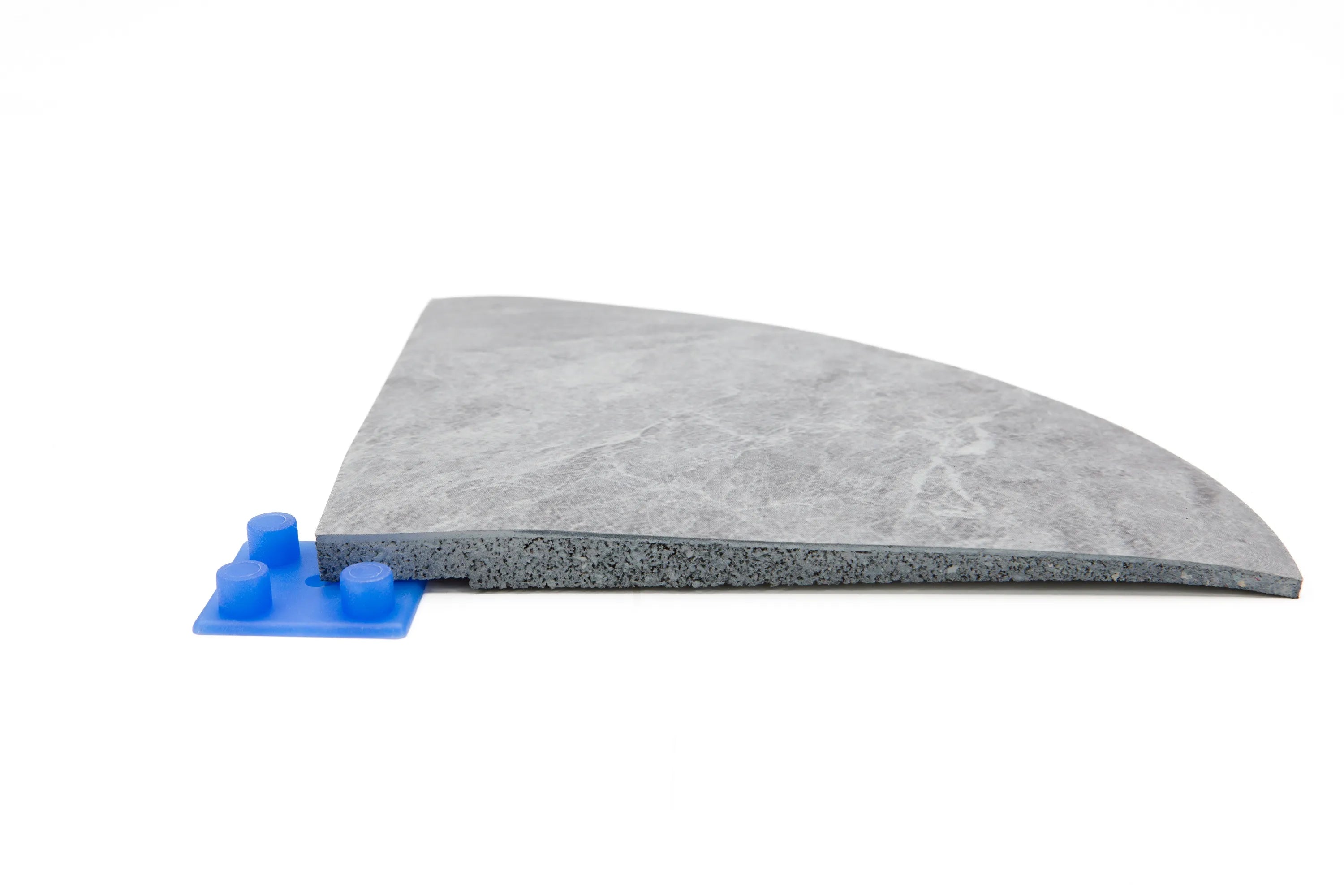 Eckelement abgeschrägt 20 mm für Gym Bodenplatte Connect 'Nylon Pro' - Snowflake & Marble | ELVAFLOOR®