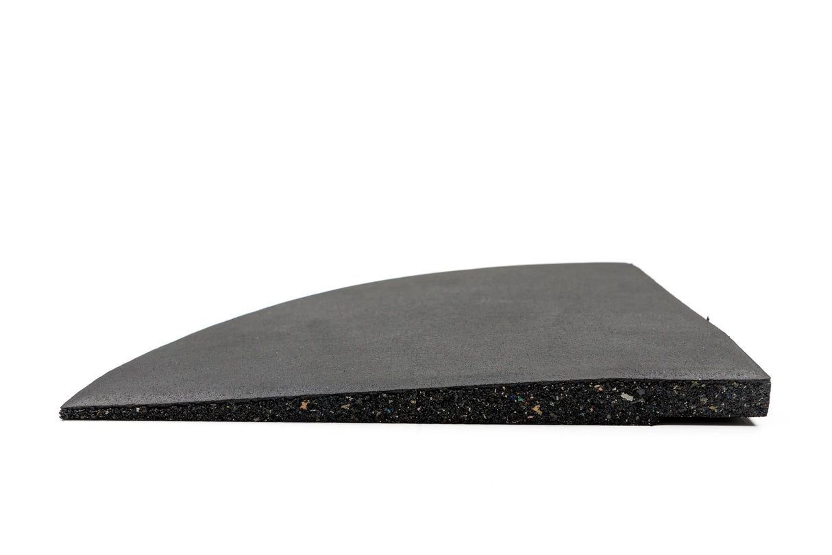 Eckelement abgeschrägt 20 mm für Gym Bodenplatte Connect - Deep Black | ELVAFLOOR®