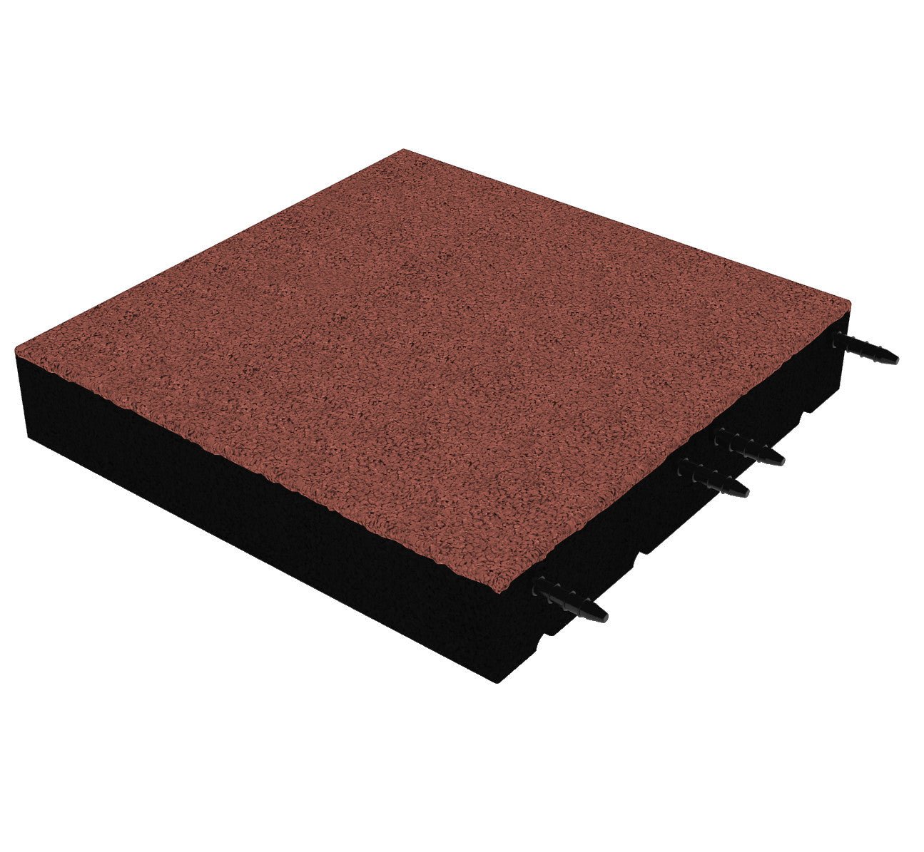 Fallschutzmatte 90 mm – 500 × 500 mm (4 Stück) – geprüfte Sicherheit bis 2,6 m Fallhöhe - Fallschutzmatte (Fliese)