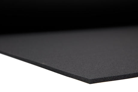 Gummiboden Rollenware Premium 'Deep Black' 6 mm - 10 x 1,25 m - Gummiboden Rollenware