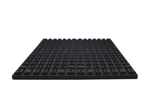 Bodenschutzmatte Antishock 50 mm - Schwarz - 1000 x 1000 mm - Bodenschutzmatten Antishock