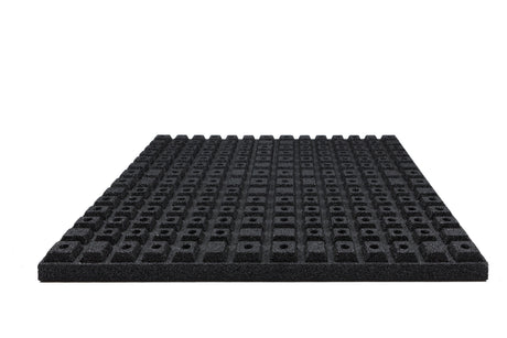 Bodenschutzmatte Antishock 60 mm - Schwarz - 1000 x 1000 mm - Bodenschutzmatten Antishock