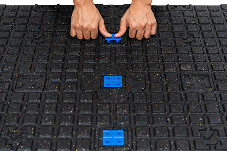 Bodenschutzmatte Connect 'Seventy' 20 mm - verschiedene Farben - 1000 x 1000 mm - Bodenschutzmatten mit Connect - System