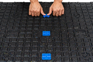 Bodenschutzmatte Connect 'Fifteen' 30 mm - verschiedene Farben - 500 x 1000 mm - Bodenschutzmatten mit Connect - System