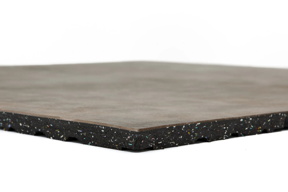 Gym Bodenplatte Connect 20 mm 'Leather' - Echtleder - 1000 x 1000 mm | ELVAFLOOR®