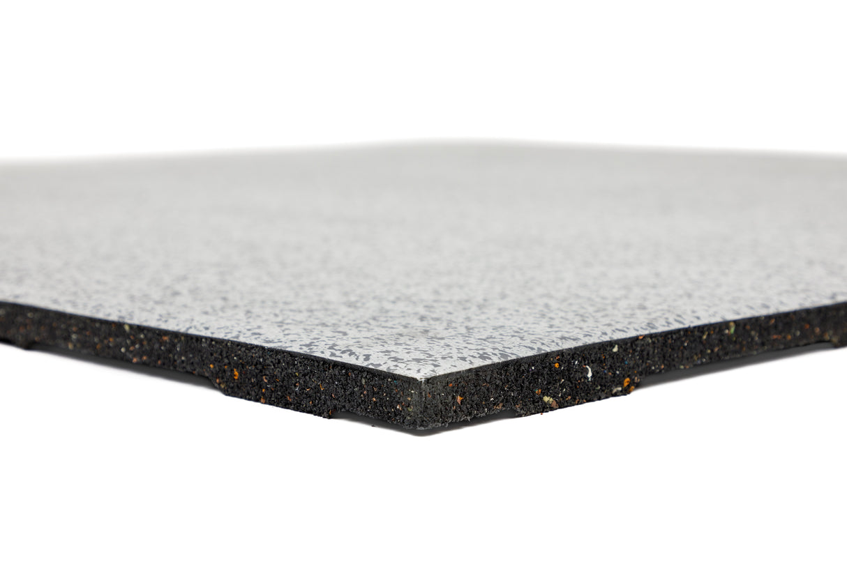 Bodenschutzmatte Connect 'Snow Flake' 20 mm - 1000 x 1000 mm - 100% EPDM - Bodenschutzmatten mit Connect - System