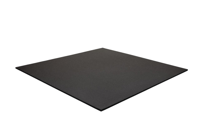 Bodenschutzmatte Premium 10 mm gerade Kante - Schwarz - 1000 x 1000 mm - Bodenschutzmatten Premium