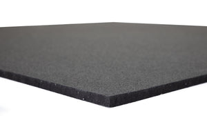 Bodenschutzmatte Premium 10 mm gerade Kante - Schwarz - 1000 x 1000 mm - Bodenschutzmatten Premium