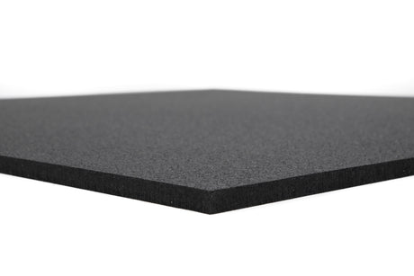 Bodenschutzmatte Premium 15 mm gerade Kante - Schwarz - 1000 x 1000 mm - Bodenschutzmatten Premium