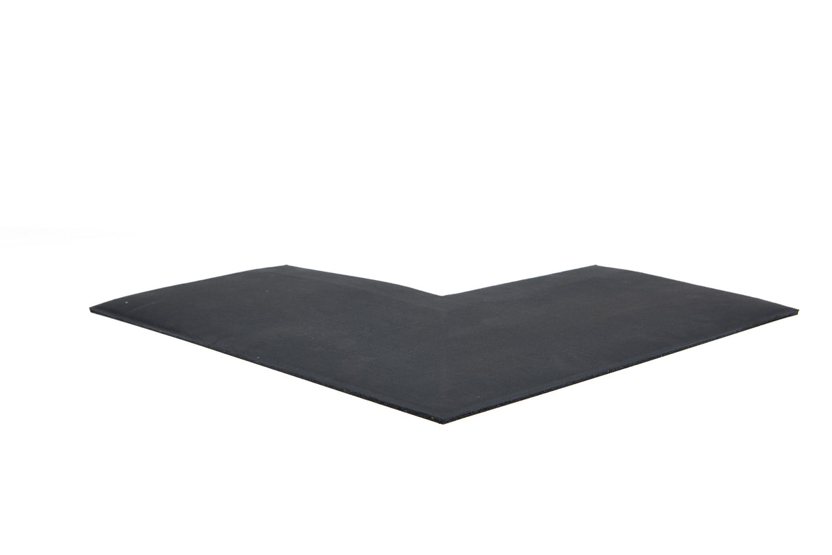 Eckelement abgeschrägt für Bodenschutzmatte Connect 20 mm - Deep Black - Eckelement