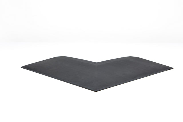 Eckelement abgeschrägt für Bodenschutzmatte Connect 30 mm - Deep Black - Eckelement