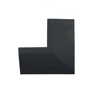 Eckelement abgeschrägt für Bodenschutzmatte Connect 40 mm - Deep Black - Eckelement