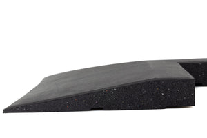 Eckelement abgeschrägt für Bodenschutzmatte Connect 40 mm - Deep Black - Eckelement