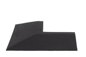 Eckelement abgeschrägt für Bodenschutzmatte Connect 40 mm - Deep Black - Eckelement
