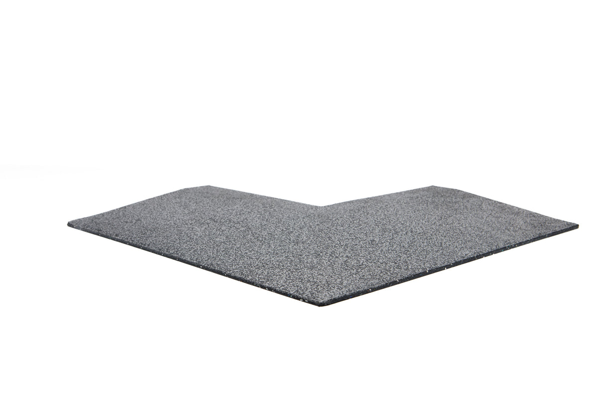 Eckelement abgeschrägt für Bodenschutzmatte Connect 'Seventy' 30 mm - Stone - Eckelement