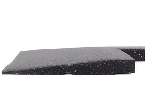 Eckelement abgeschrägt für Bodenschutzmatte Connect 'Seventy' 30 mm - Stone - Eckelement