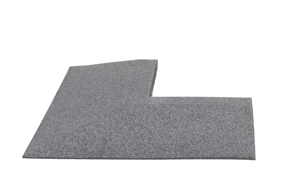 Eckelement abgeschrägt für Bodenschutzmatte Connect 'Seventy' 30 mm - Stone - Eckelement