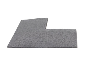 Eckelement abgeschrägt für Bodenschutzmatte Connect 'Seventy' 30 mm - Stone - Eckelement