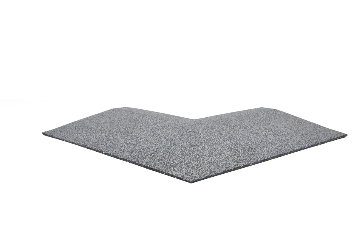 Eckelement abgeschrägt für Bodenschutzmatte Connect 'Seventy' 40 mm - Stone - Eckelement