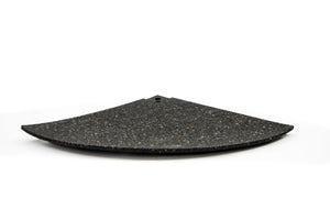 Eckelement abgeschrägt 20 mm für Gym Bodenplatte Connect - Deep Black | ELVAFLOOR®