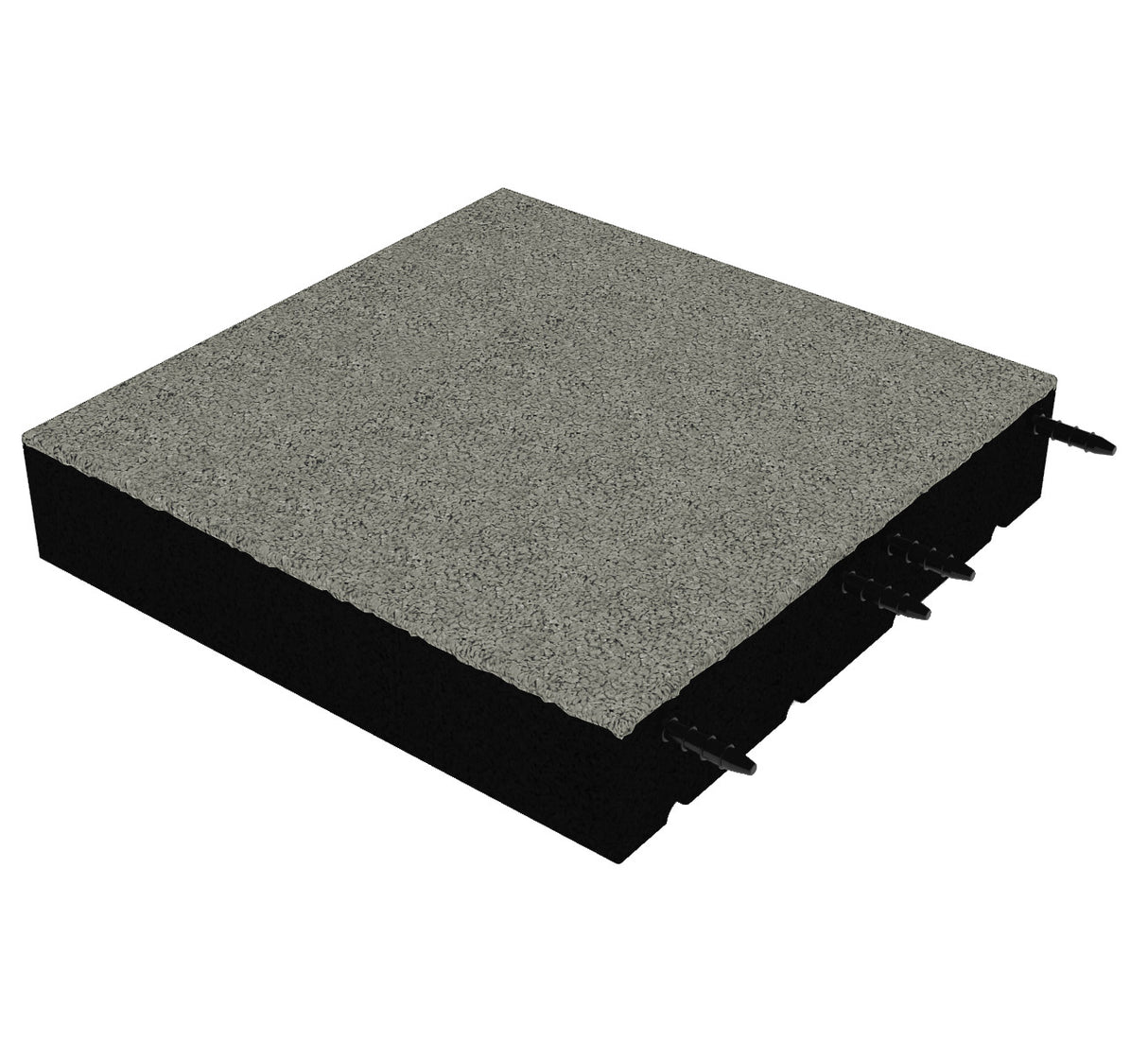 Fallschutzmatte 110 mm – 500 × 500 mm (4 Stück) – geprüfte Sicherheit bis 3 m Fallhöhe - Fallschutzmatte (Fliese)