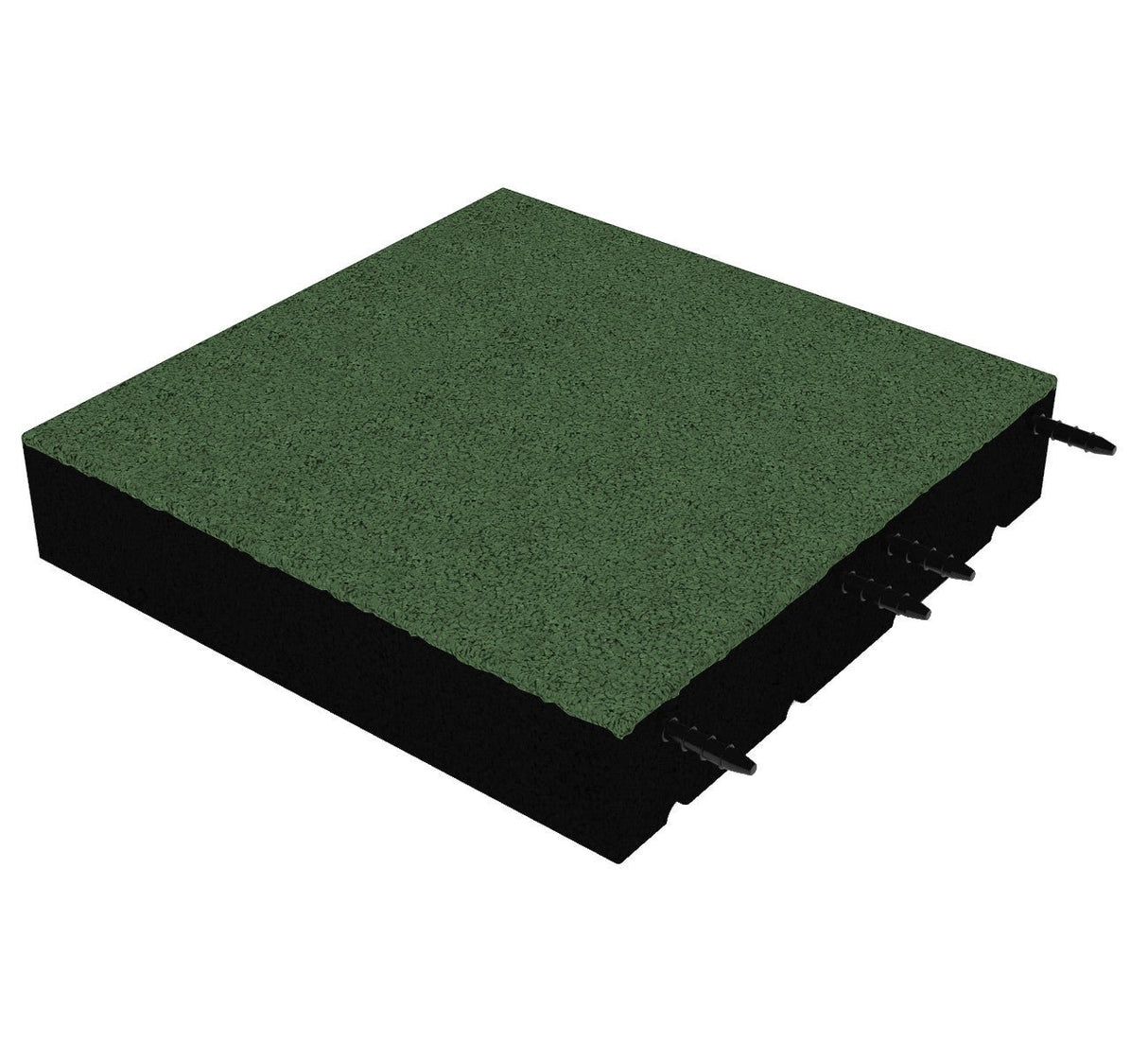 Fallschutzmatte 110 mm – 500 × 500 mm (4 Stück) – geprüfte Sicherheit bis 3 m Fallhöhe - Fallschutzmatte (Fliese)