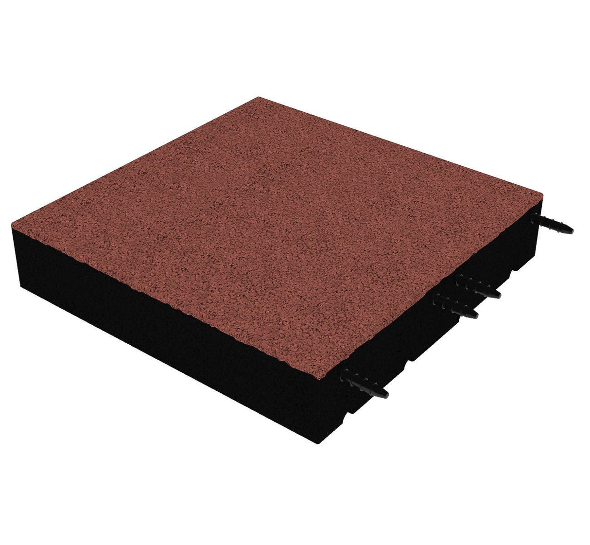 Fallschutzmatte 110 mm – 500 × 500 mm (4 Stück) – geprüfte Sicherheit bis 3 m Fallhöhe - Fallschutzmatte (Fliese)