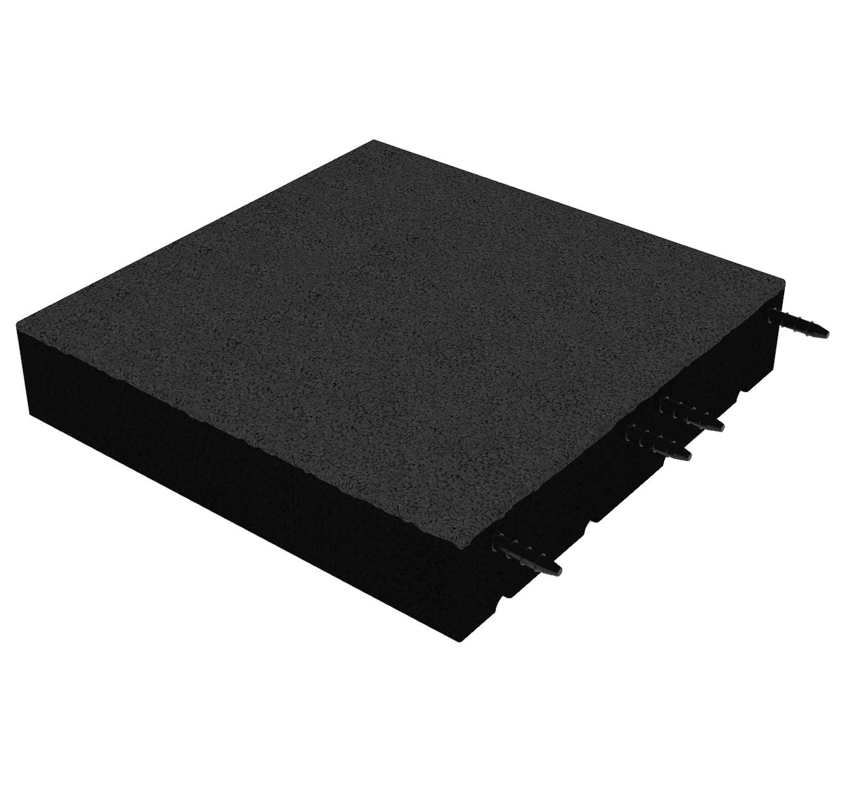 Fallschutzmatte 110 mm – 500 × 500 mm (4 Stück) – geprüfte Sicherheit bis 3 m Fallhöhe - Fallschutzmatte (Fliese)