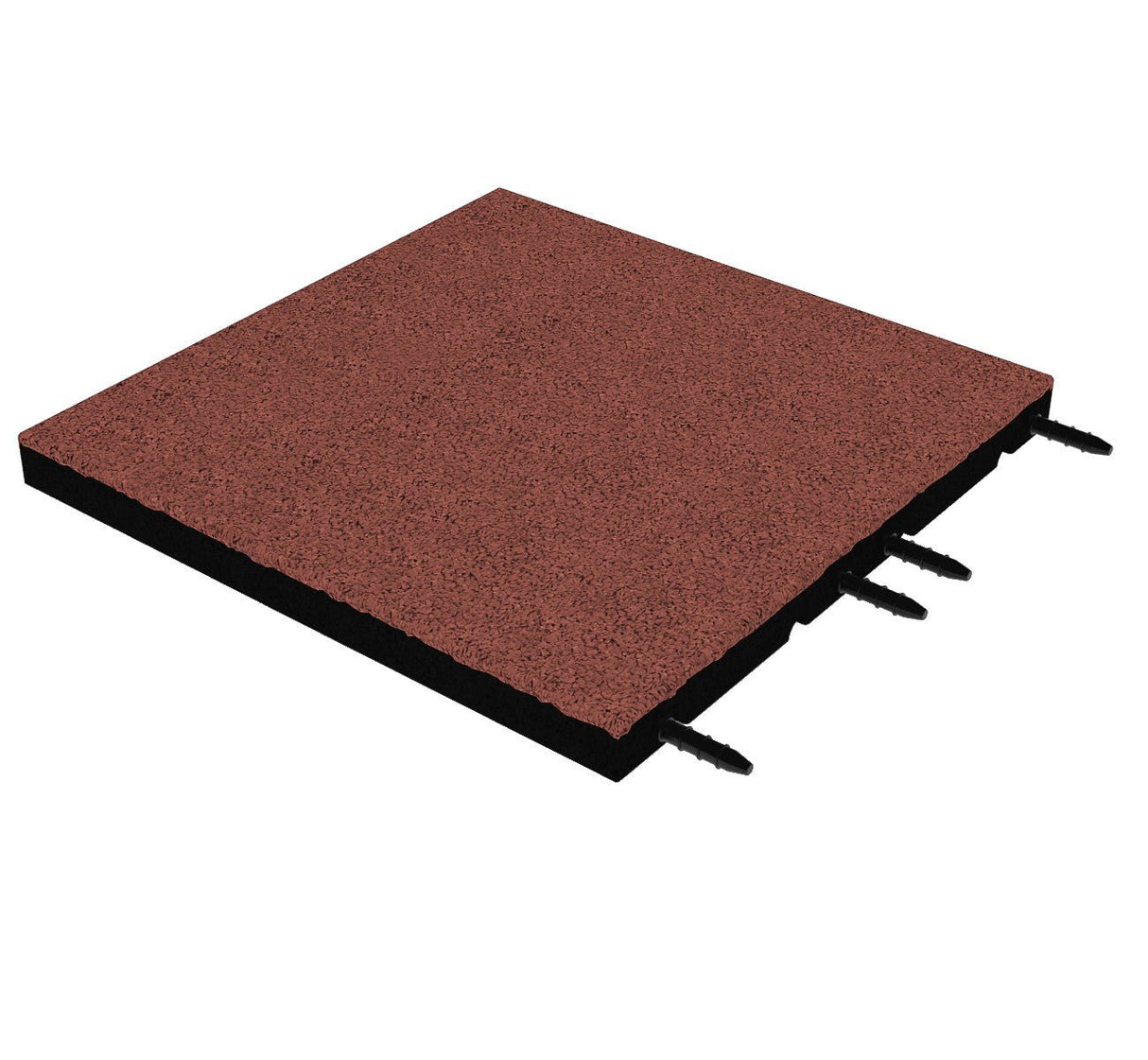 Fallschutzmatte 40 mm – 500 × 500 mm (4 Stück) – geprüfte Sicherheit bis 1,3 m Fallhöhe - Fallschutzmatte (Fliese)